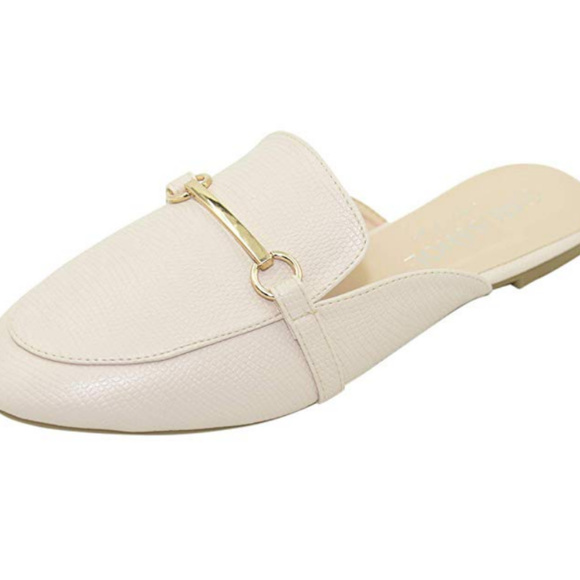 Point Toe Buckle Mule Shoes Backless Slip-on Loafe - Picture 4 of 8